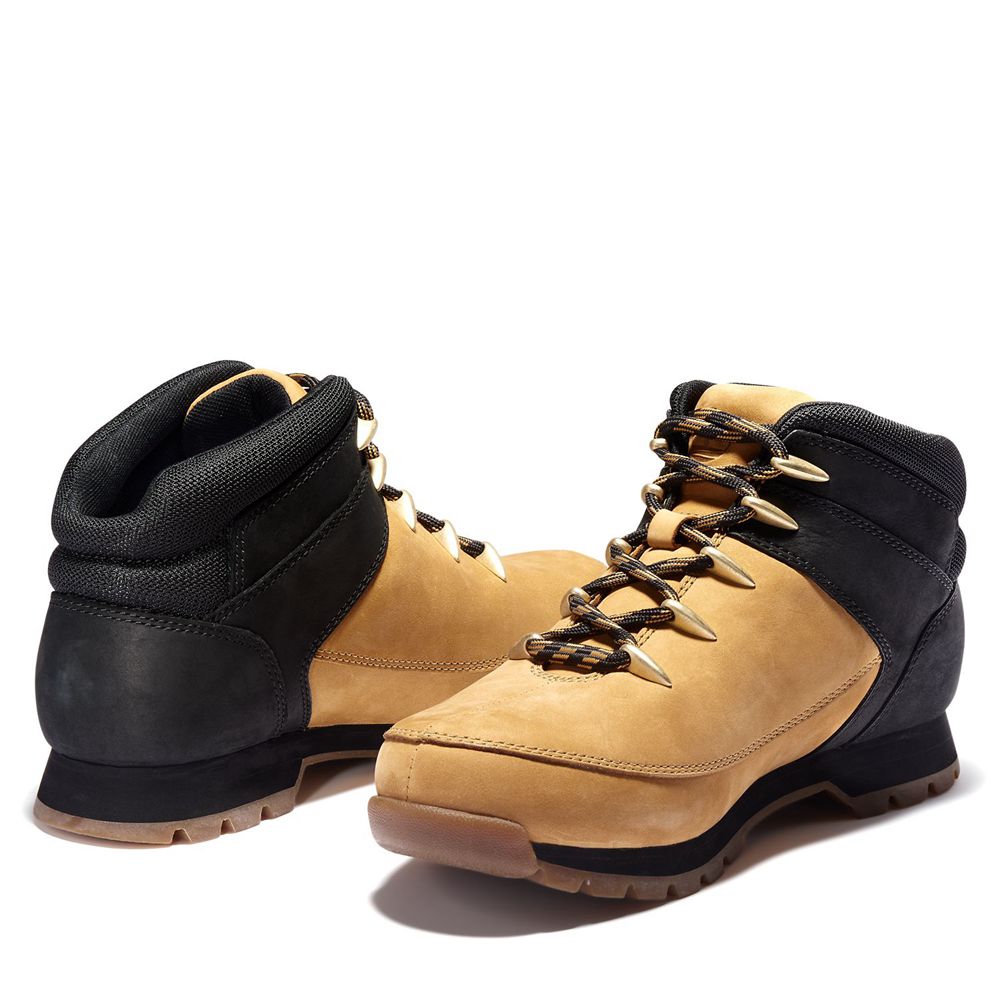 Botas de Montaña Timberland Hombre Euro Sprint Marrones/Negras - Chile SUV-607438